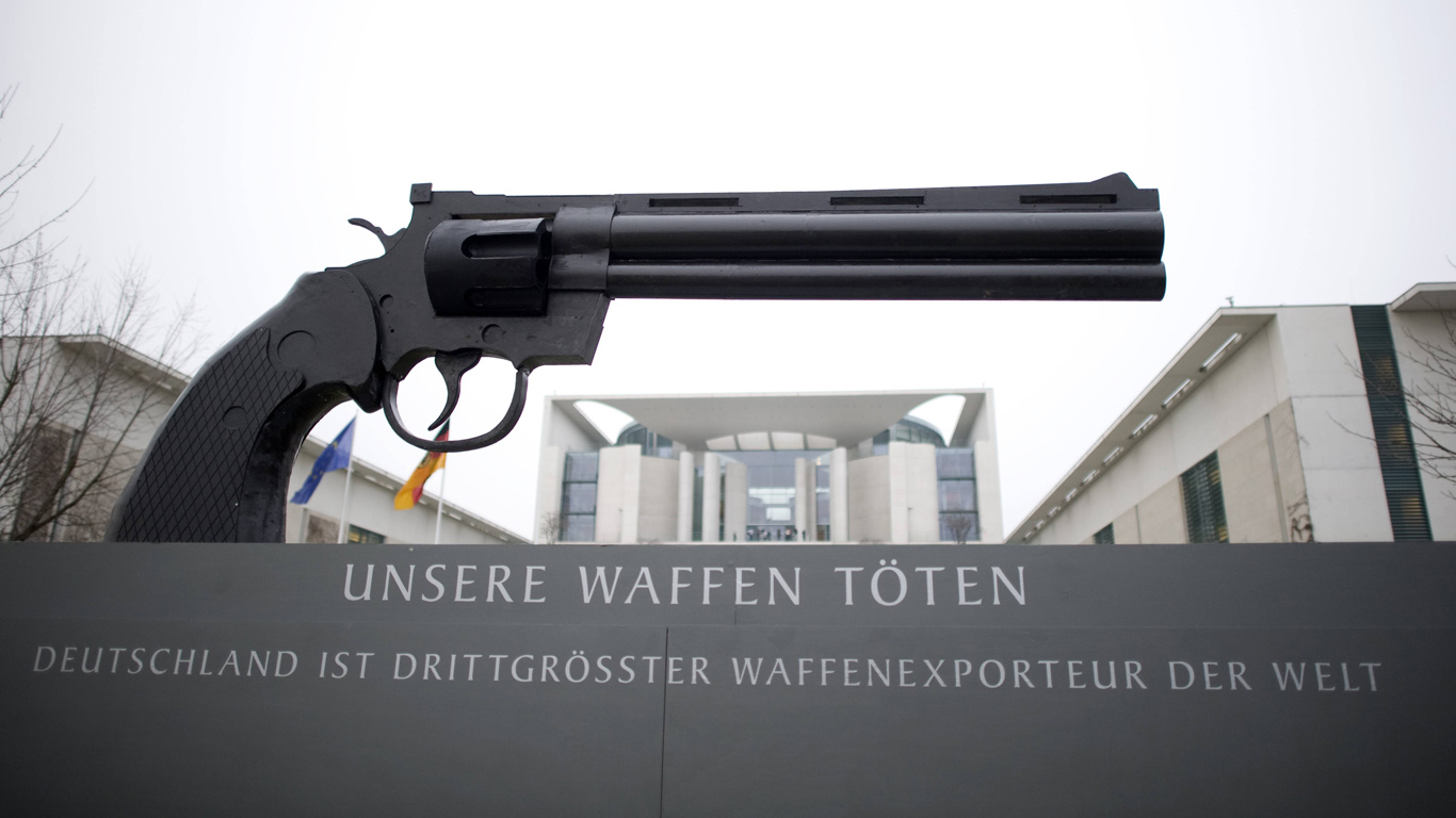 Deutschland gehört dennoch zu den fünf führenden Waffenlieferanten